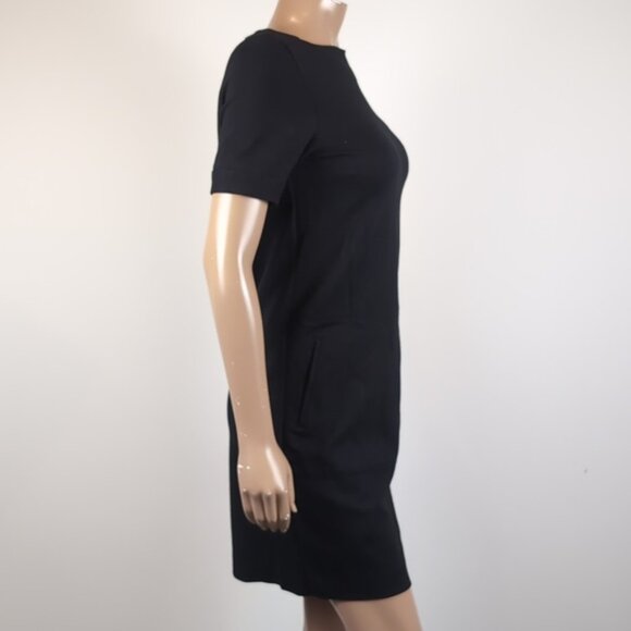 3/$20 Joe Fresh Short Sleeve Dress Cuffed Mini LBD Structured Sheath - Picture 10 of 11